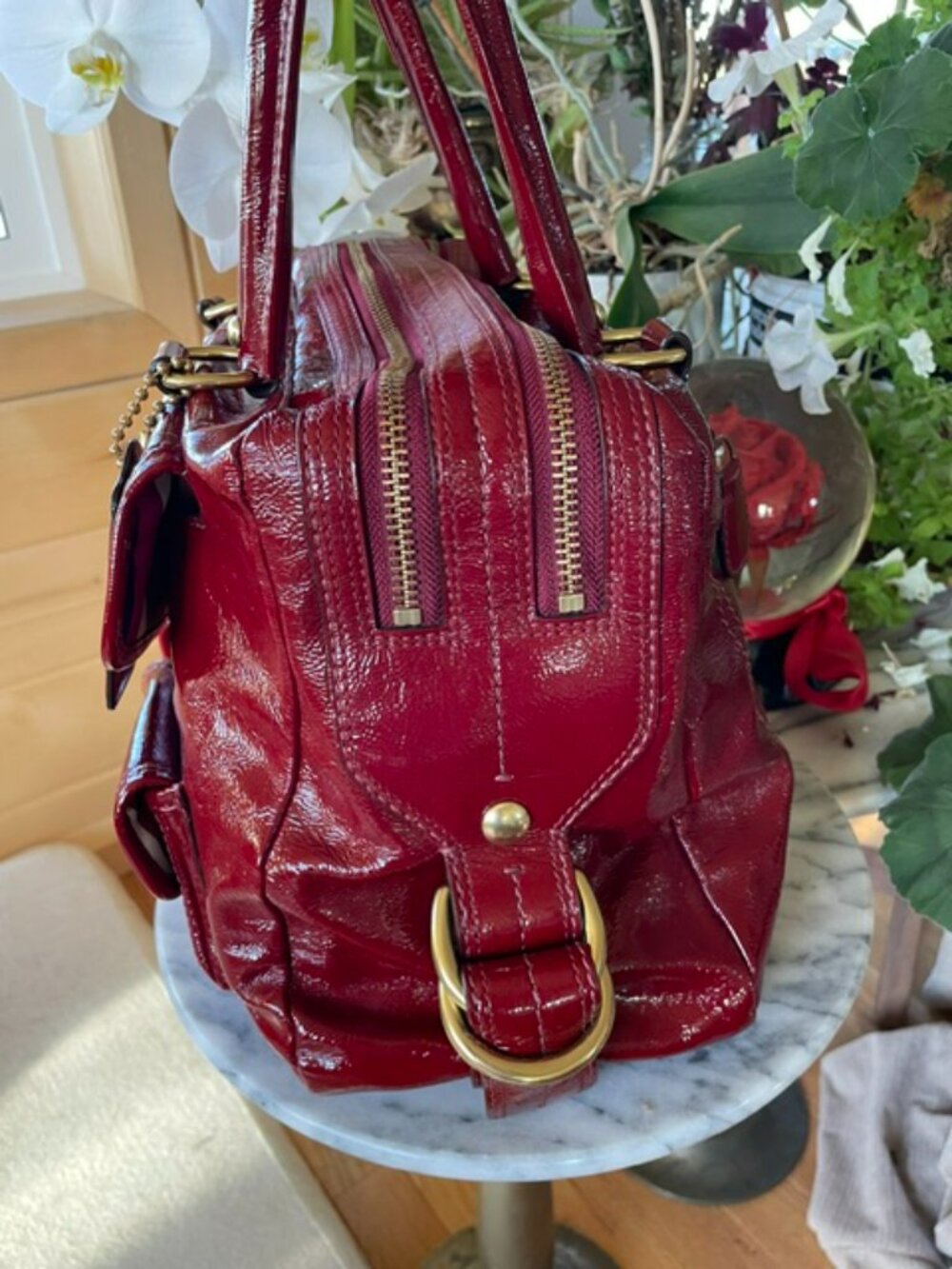 Coach Legacy Bleecker Street Peyton satchel bag (Limited Edition) Red- Bleeker - Picture 4 of 15